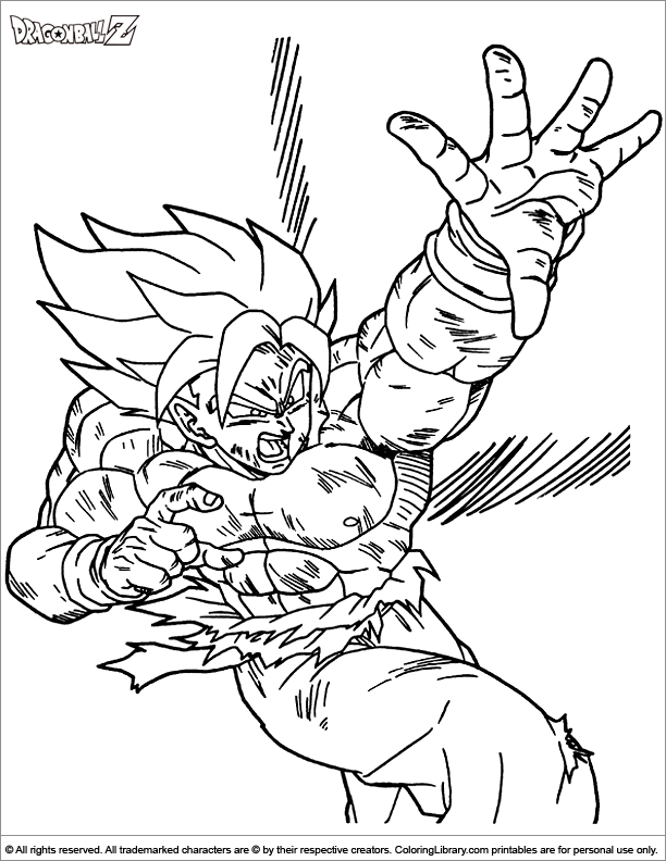 dbz coloring pages fusion - photo #3