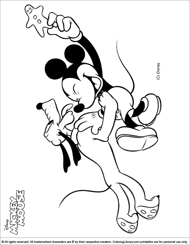 gangsta mickey mouse coloring pages - photo #7