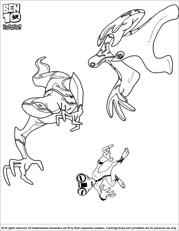 ben 10 printable coloring pages ultimate aliens