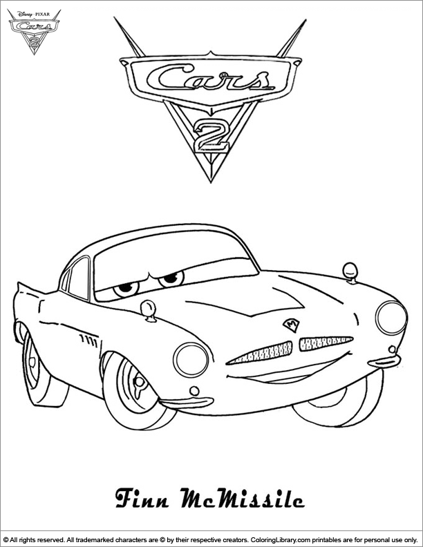 disney cars 2 all characters coloring pages