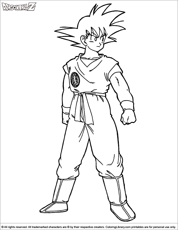 dragon ball para colorear - Clip Art Library