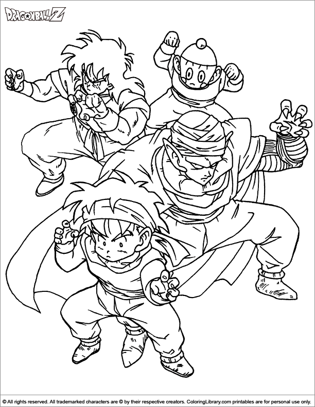 Dragon Ball Z coloring pages, Print and Color.com