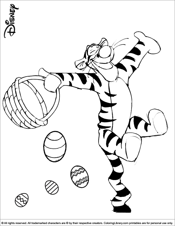 disney easter coloring pages to print