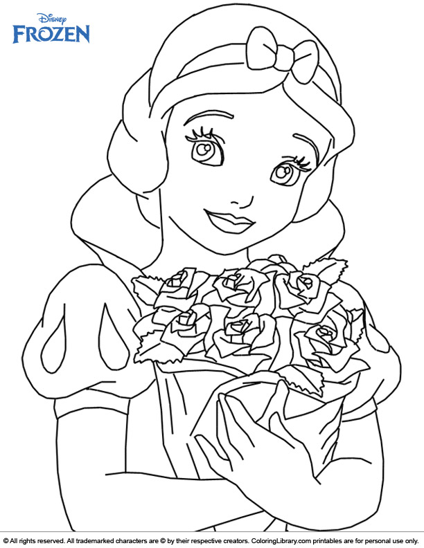 princess coloring pages frozen