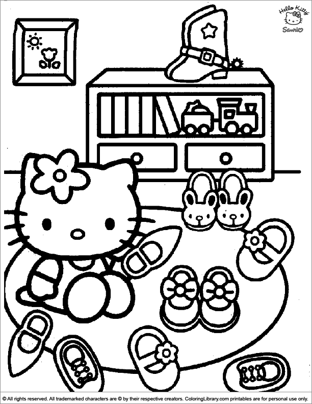 Hello Kitty Coloring Book Free - Colaboratory