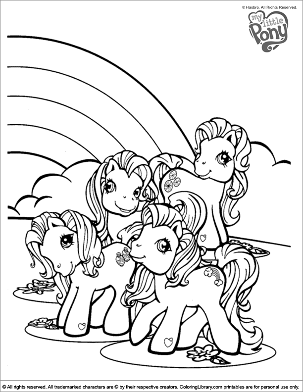 Free Printable My Little Pony Coloring Page - Mama Likes This