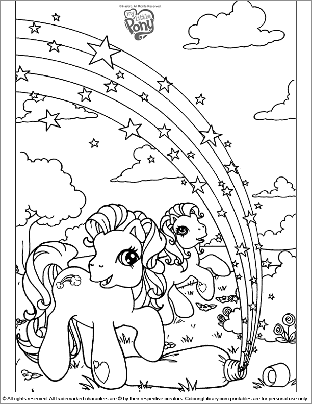 FREE! - My Little Pony Colouring Pages, Printable