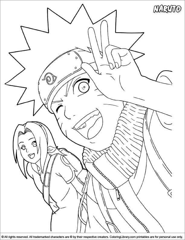 Naruto color page - Fun coloring pages for kids to print