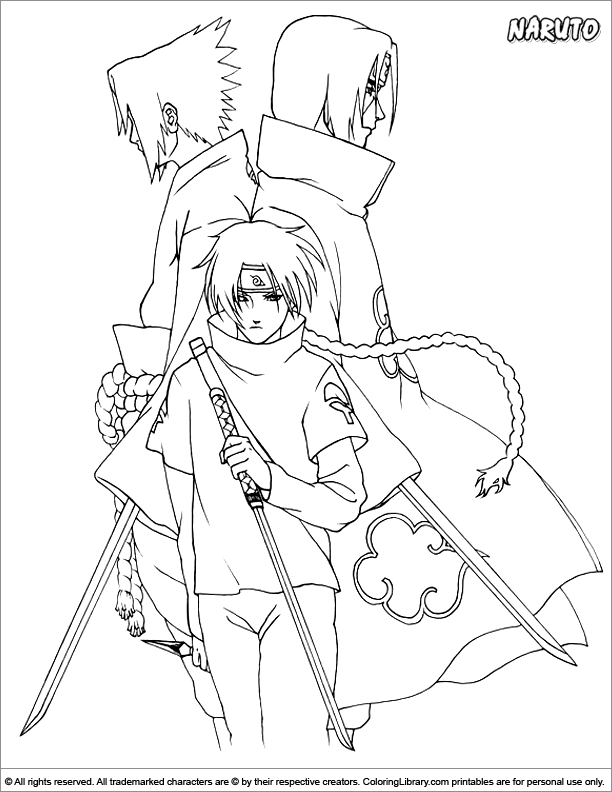 Coloring page - Sasuke e Itachi