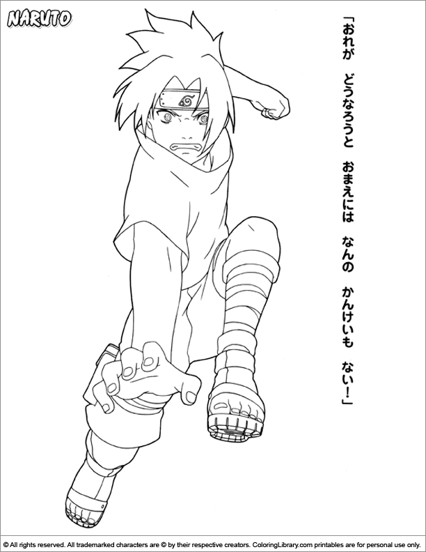 Coloring page - Naruto e Sakura