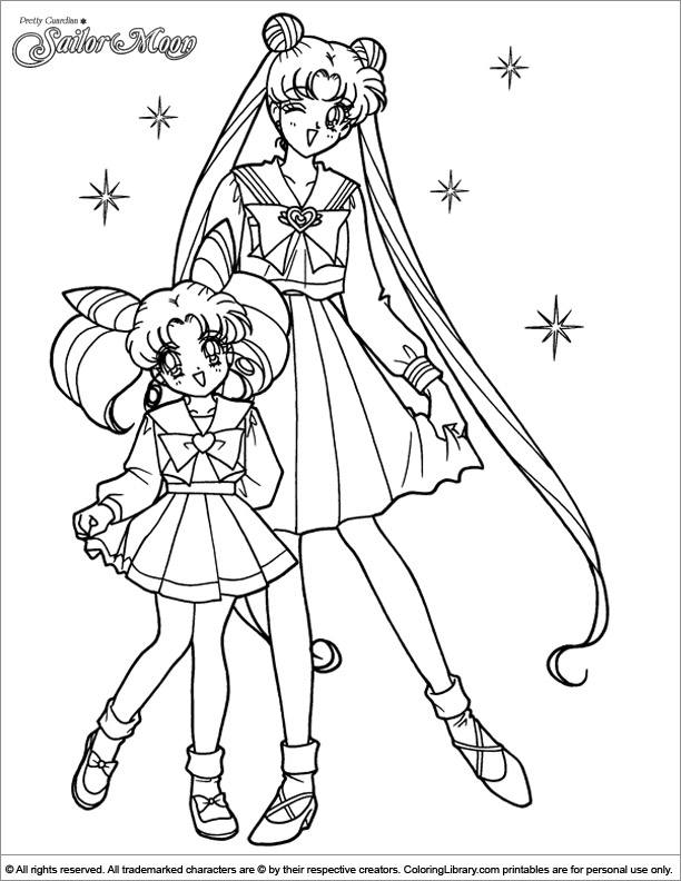 sailor moon princess serenity coloring pages