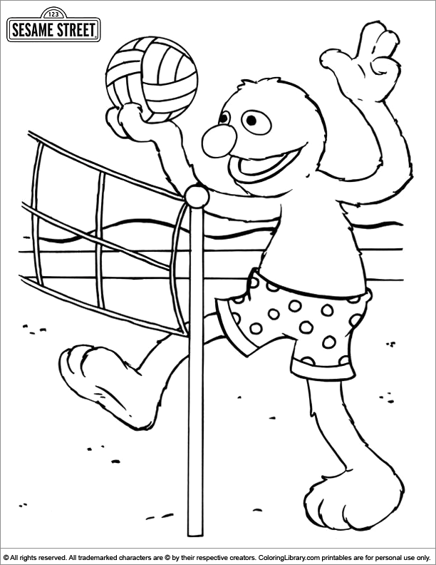 seseme street coloring pages