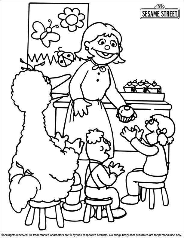 coloring book page for kids - Coloring Library