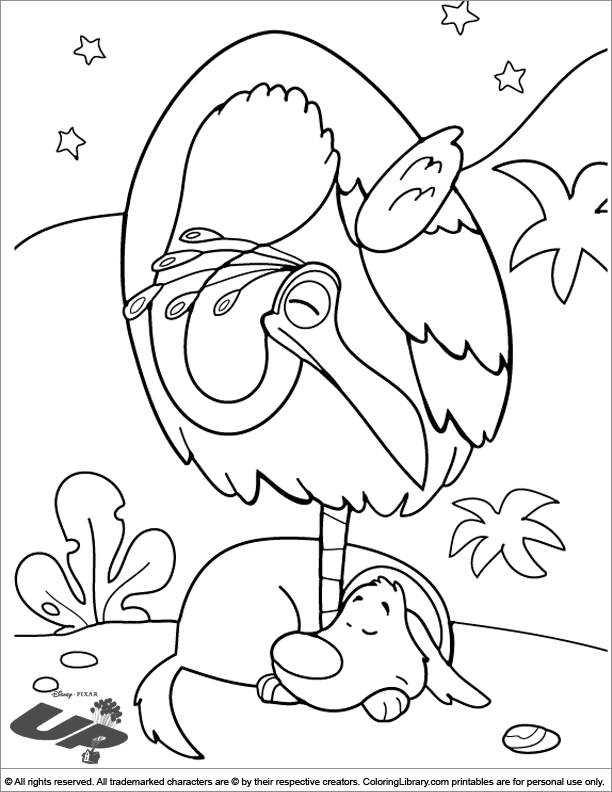 up coloring pages dug