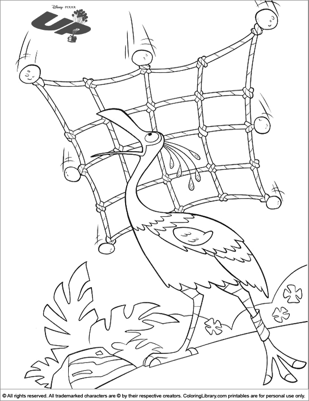 up coloring pages kevin