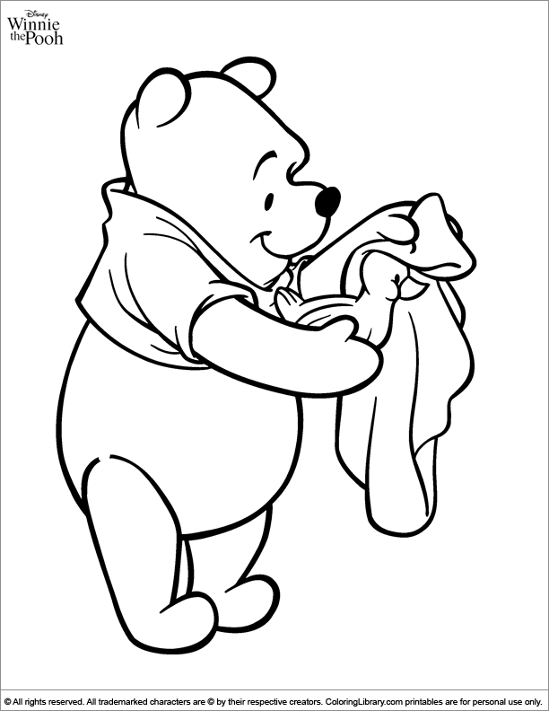 winnie pooh bear coloring pages