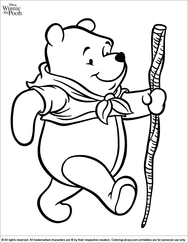 winnie pooh bear coloring pages