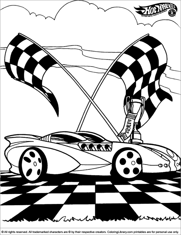 6600 Top Coloring Pages Hot Wheels Cars Pictures