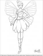 barbie print out coloring pages